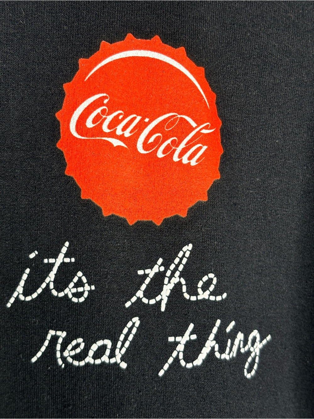 Marvel x Coca-Cola Crewneck Sweatshirt XL Black Coke Logo Pullover - Picture 3 of 6